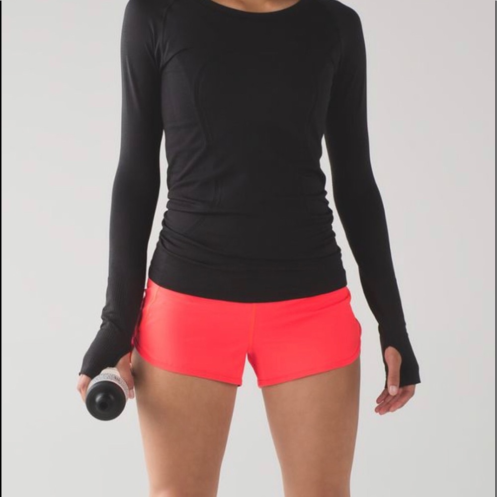 Electric Coral Lululemon Speed Up Shorts
